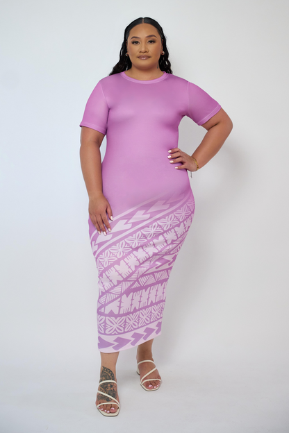 NIU BODYCON DRESS - PURPLE - Mariah Island Boutique