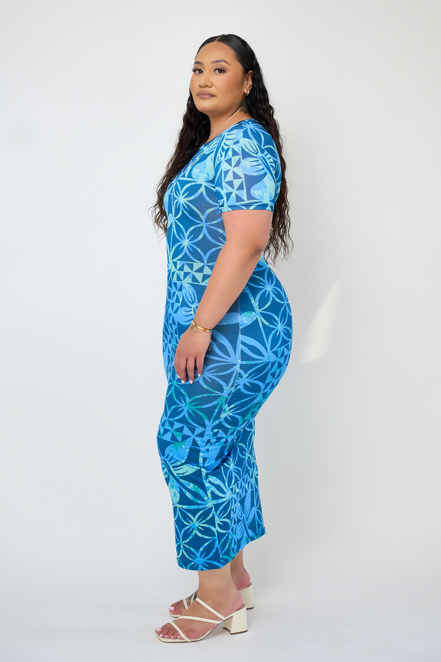 MELINA BODYCON DRESS - TURQUOISE - Mariah Island Boutique 